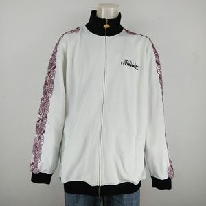 Ecko Unlimited men's white embroidered sweater